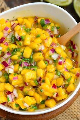 Jalapeno Mango Salsa with Vanilla and Lime 